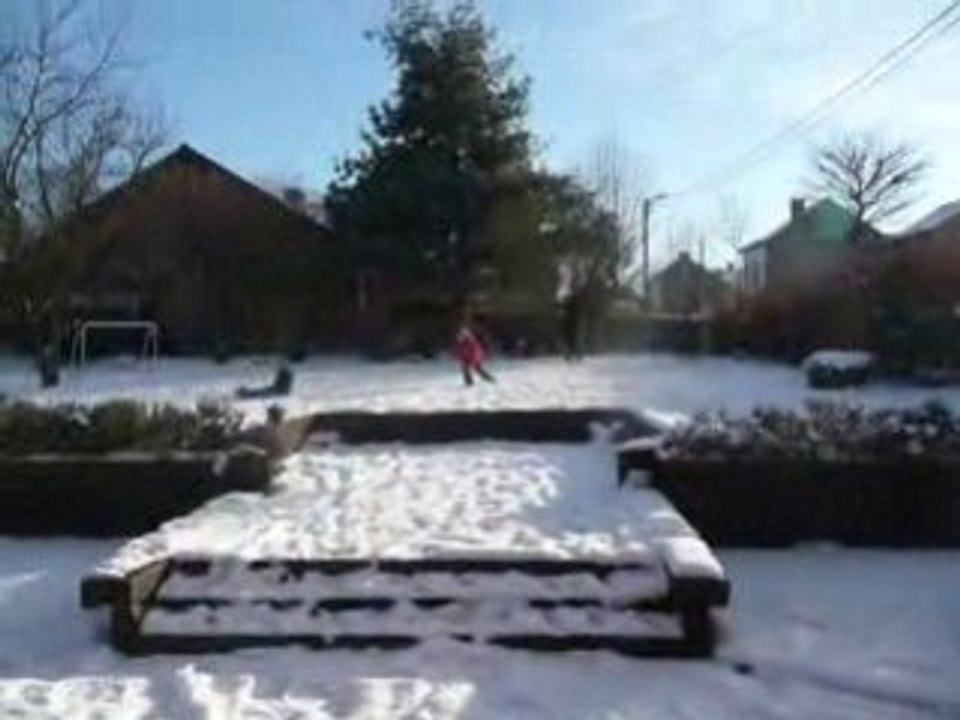 Dans la neige...