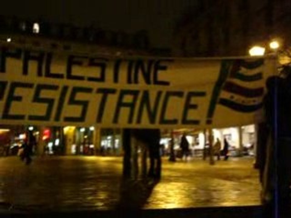 Rassemblement de soutien à Gaza Châtelet Paris du 7/01/09 p4