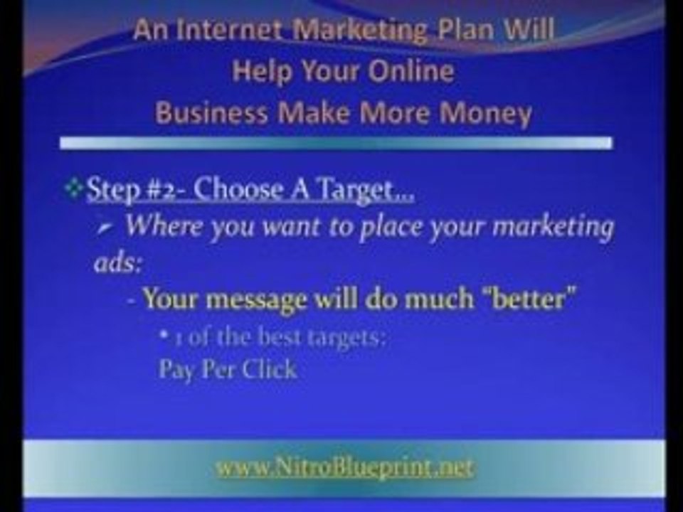 An Internet Marketing Plan