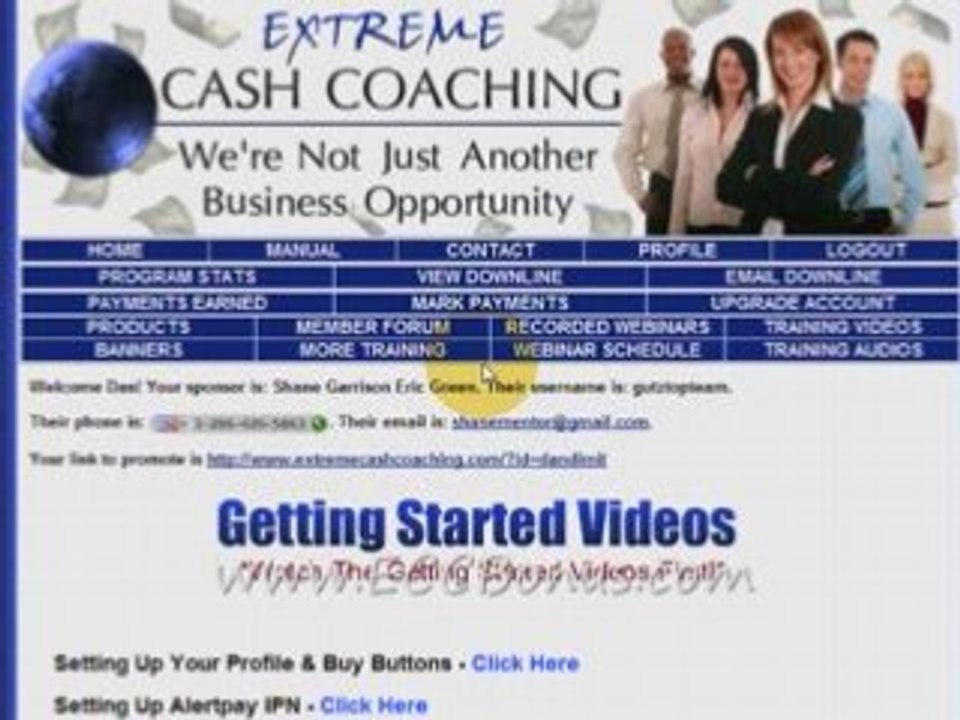 Extreme Cash Coaching:  The Compensation Plan!