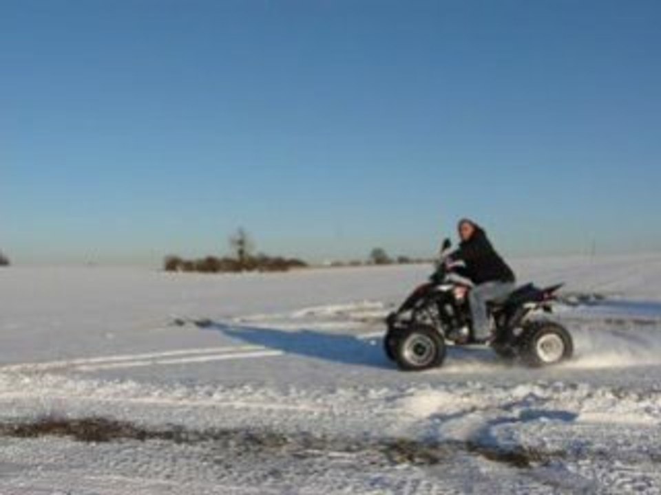 Quad Sur La Neige 1 (Mercredi 7 Janvier 2009)
