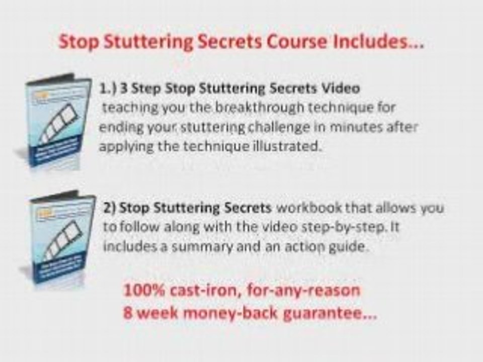 9 Minute Cure - Stop Stutter Studdering Stammer Stammering
