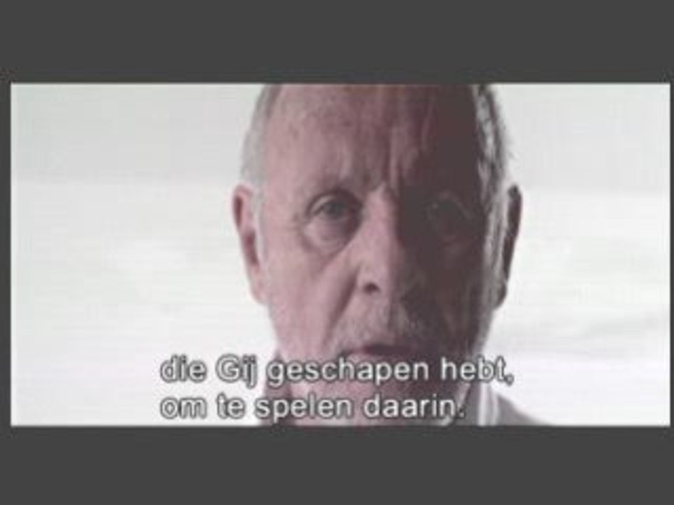 Anthony Hopkins aka Hannibal Lecter over Greenpeace