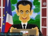 Nicolas Sarkozy Voeux de Bonne Annee 2009 cybercarte parodie