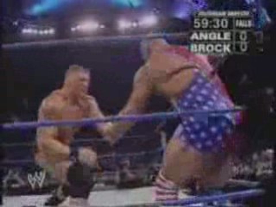 Brock Lesnar vs Kurt Angle part 1