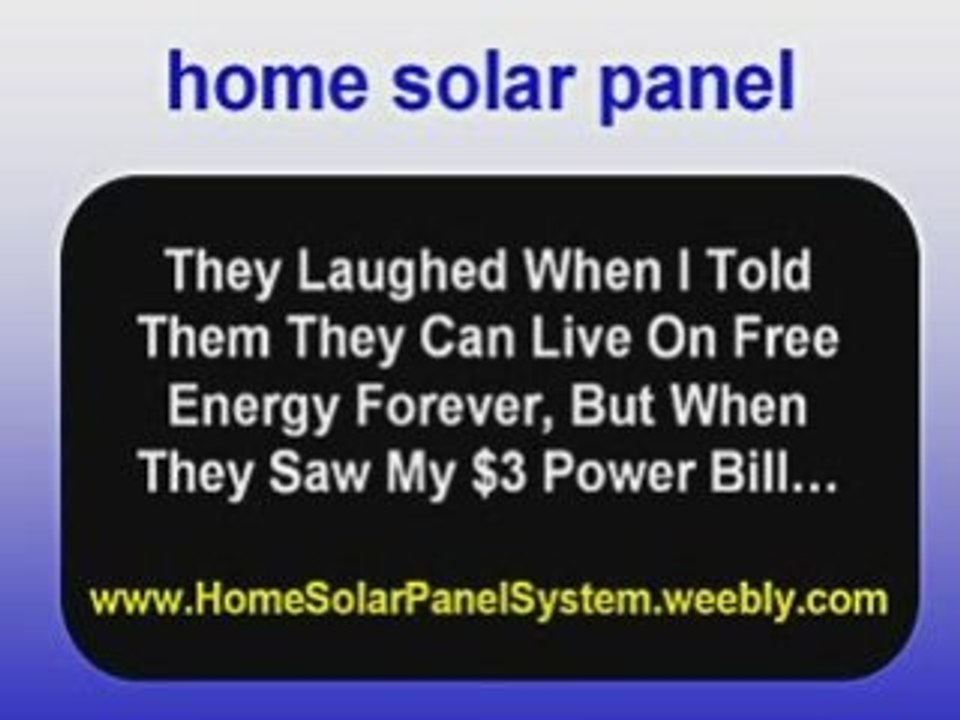 Home Solar Panel – Easy DIY That Saves You $1000s