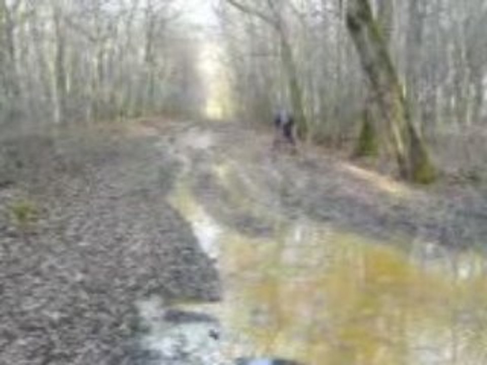 Fred tente un passage difficile