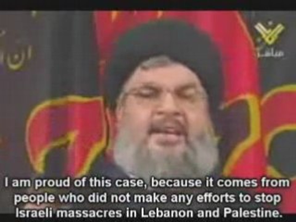 Nasrallah à propos de Gaza et de l'Egypte