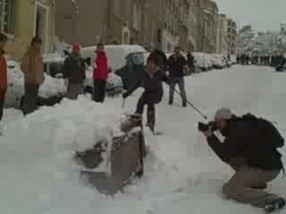 Marseille sous la neige