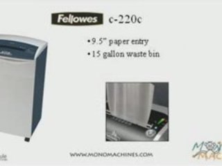 Fellowes c220c Powershred Cross-Cut Shredder - Tour