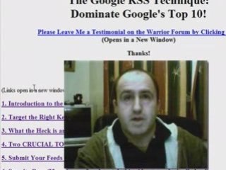 Google RSS Traffic Technique  Review