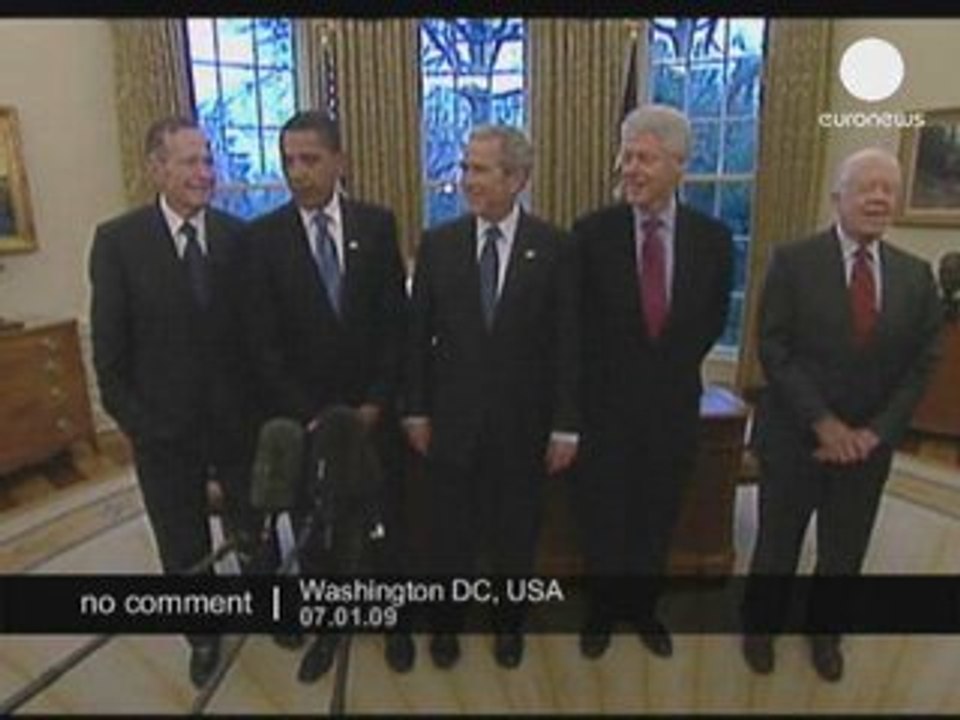 Cinq présidents américains réunis