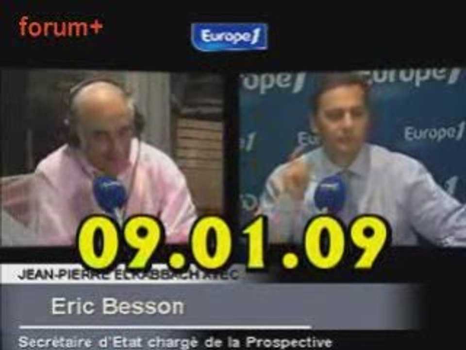 ITW de Eric Besson (09.01.09)