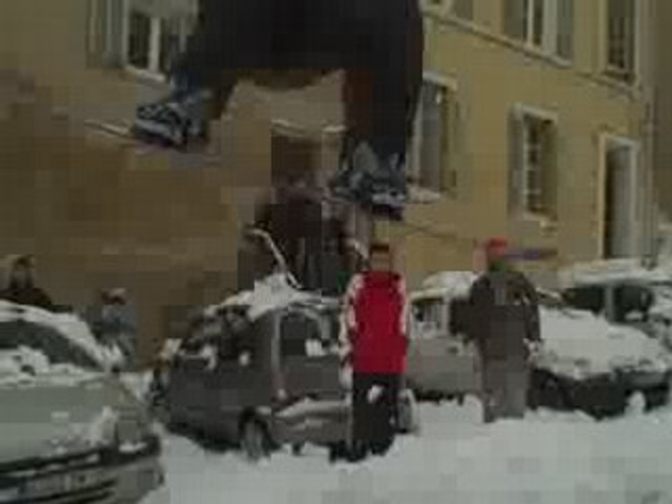 snow a marseille et sous la neige