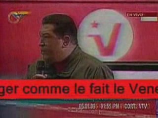 Le président Hugo Chavez qualifie Israël de «génocidaire»