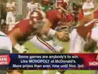 College Football Minute Presented by McDonald's Monopoly