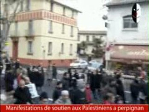 Manifestations de soutien aux Palestiniens a perpignan