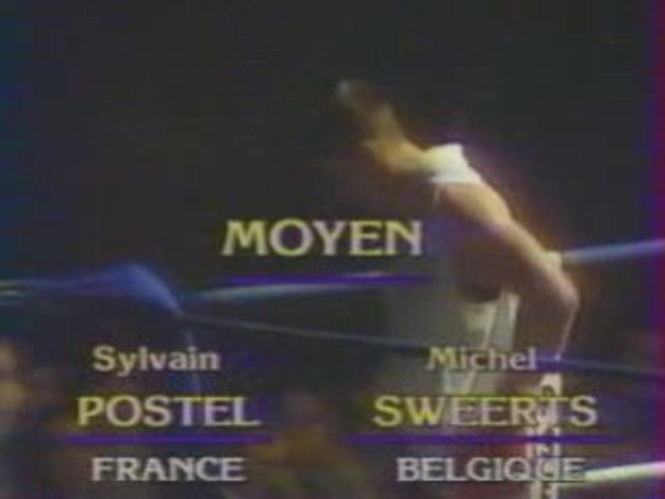 Postel vs Sweerts 1/2 finale europe 1986