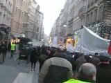 manif à Lyon, les flics ferment le cortège