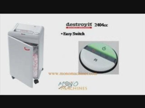 MBM Destroyit 2404 cc Confetti-Cut Paper Shredder Tour