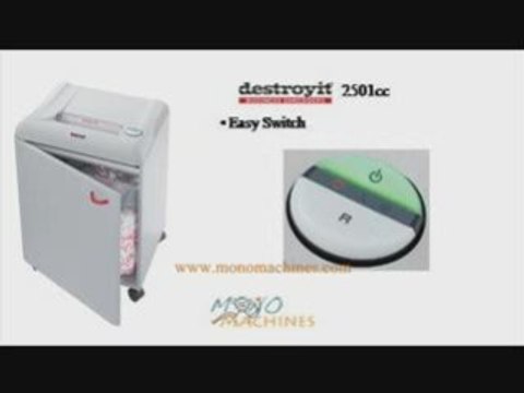 MBM Destroyit 2501 cc Confetti-Cut Paper Shredder Tour