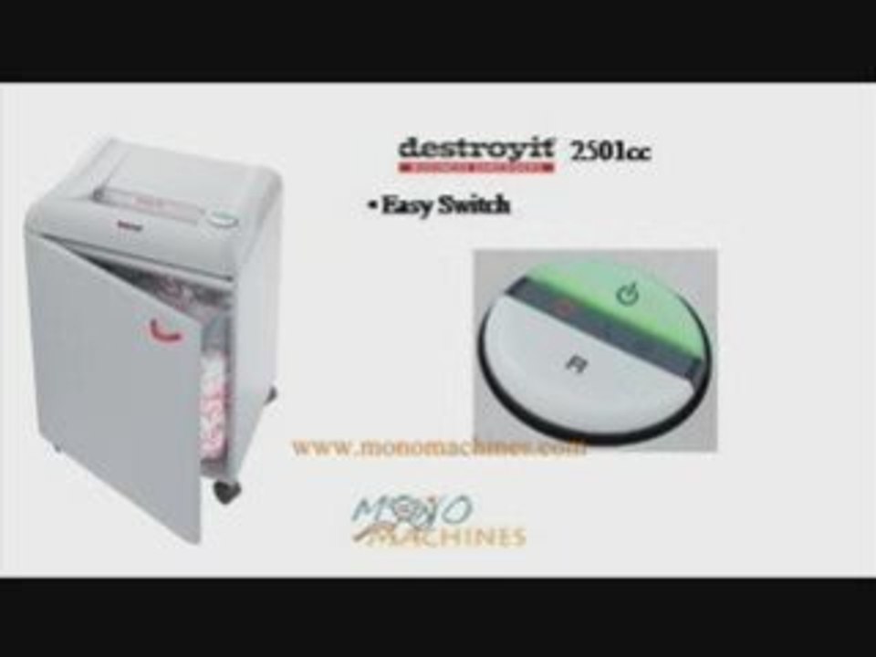 MBM Destroyit 2501 cc Confetti-Cut Paper Shredder Tour