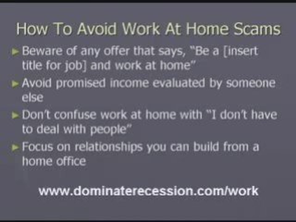 How to Avoid Work From Home Scams and Profit From Innovation