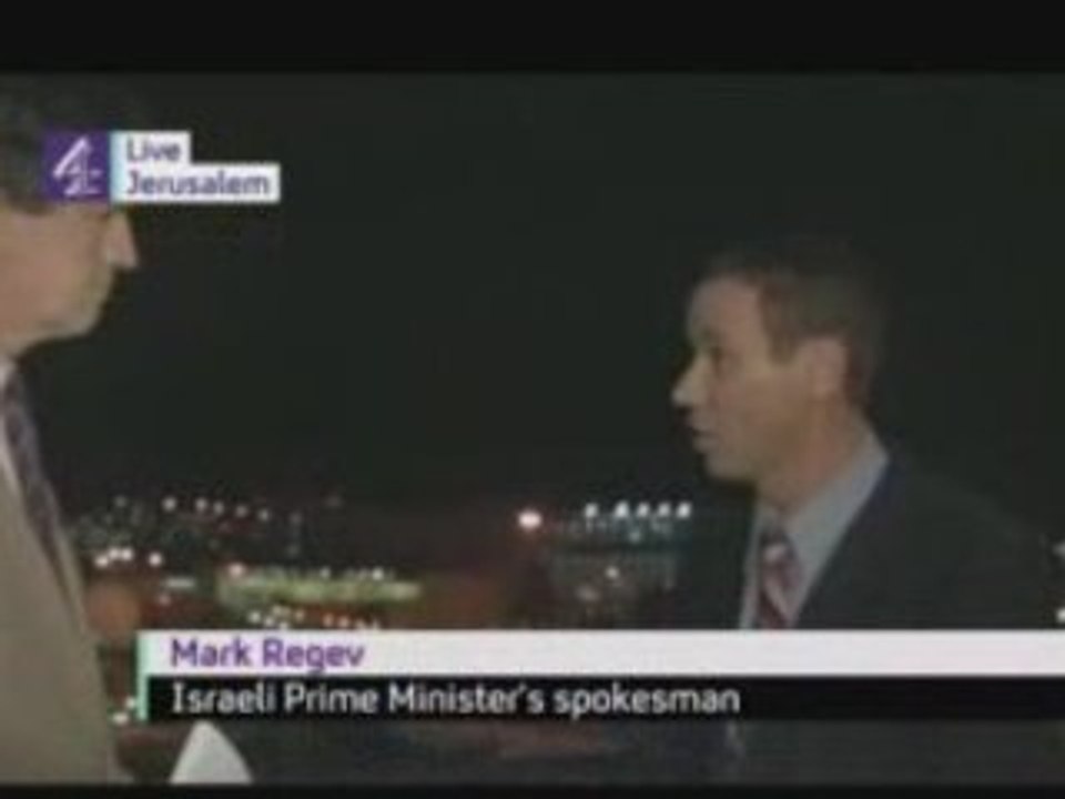 Israeli spokesman gets shut up by Alex Thomson,Channel ...