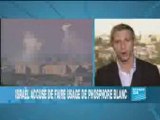 Israel accusée d'utiliser bombes au phosphore blanc!