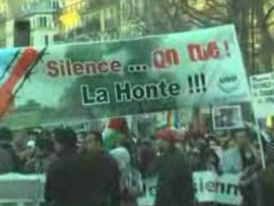 Manifestation palestine 10 janvier 09
