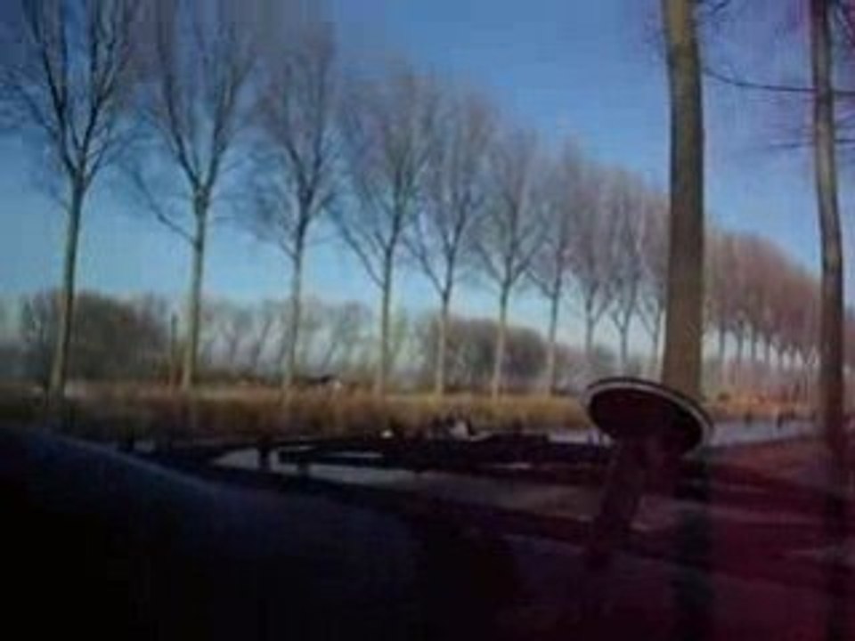 Damme canal gelé