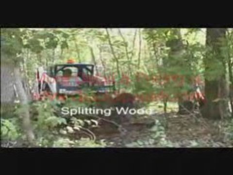 FORESTRY EQUIPMENT SKID STEER LOADER FORK GRAPPLE ATTACHMENT