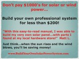 Build Your Own Solar Power System