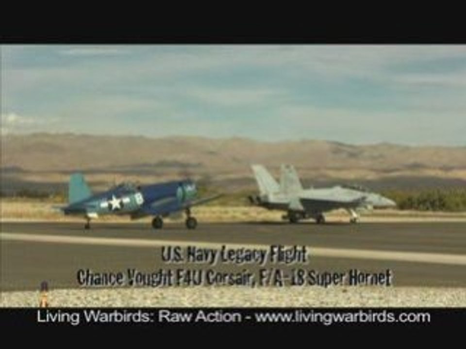 U.S. Navy Legacy Flight - Living Warbirds: Raw Action