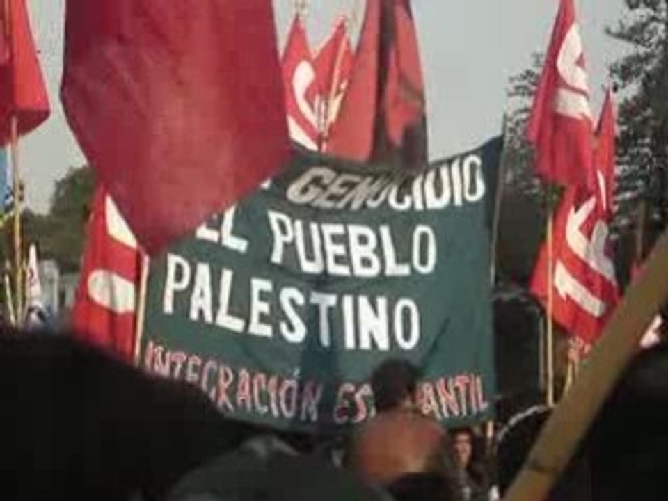 manifestacion frente a embajada de israel (lima)