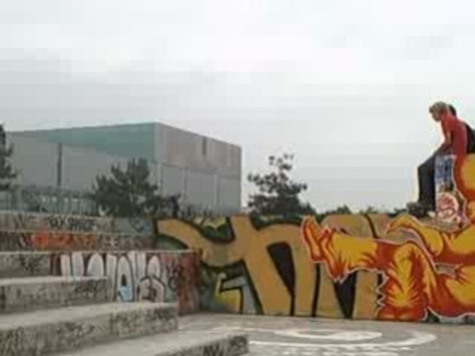 Flip front ( trois blok ) a lille , raté ..