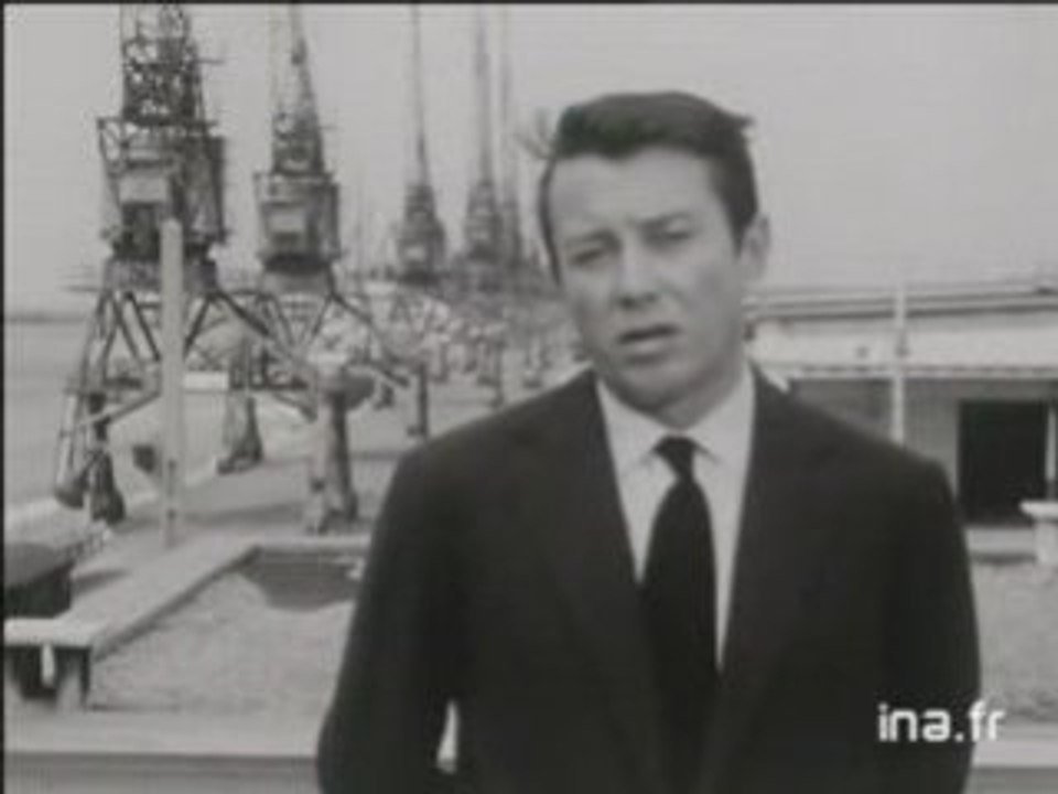 Tournage de "L'éducation sentimentale" au Havre (1961)