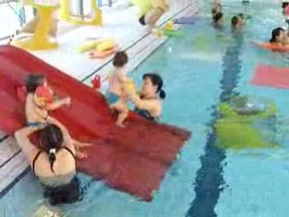 La découverte de la piscine