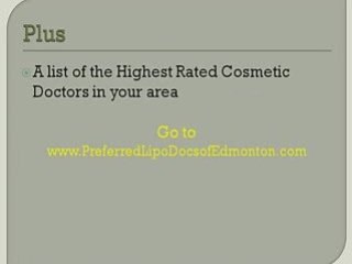 Find A Great Edmonton Liposuction Doctor or Surgeon