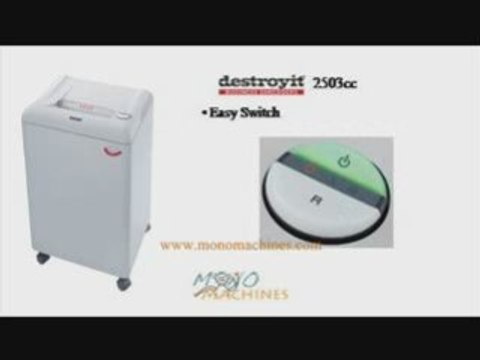MBM Destroyit 2503 cc Confetti-Cut Paper Shredder Tour