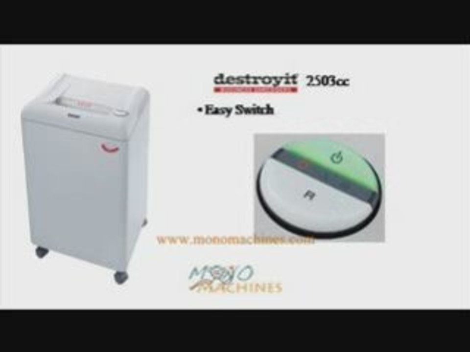 MBM Destroyit 2503 cc Confetti-Cut Paper Shredder Tour