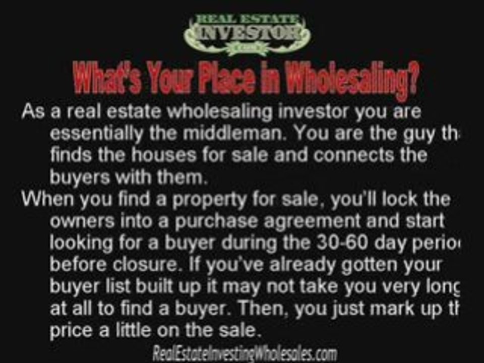 Benefits of Investing in Real Estate Wholesaling?