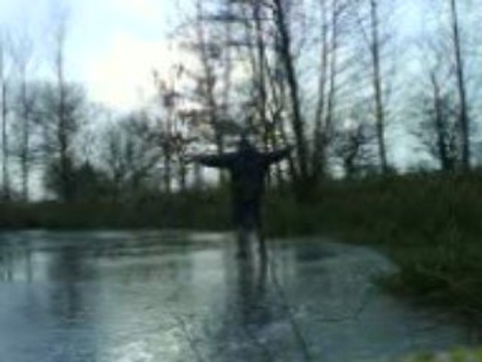 glissade sur glace