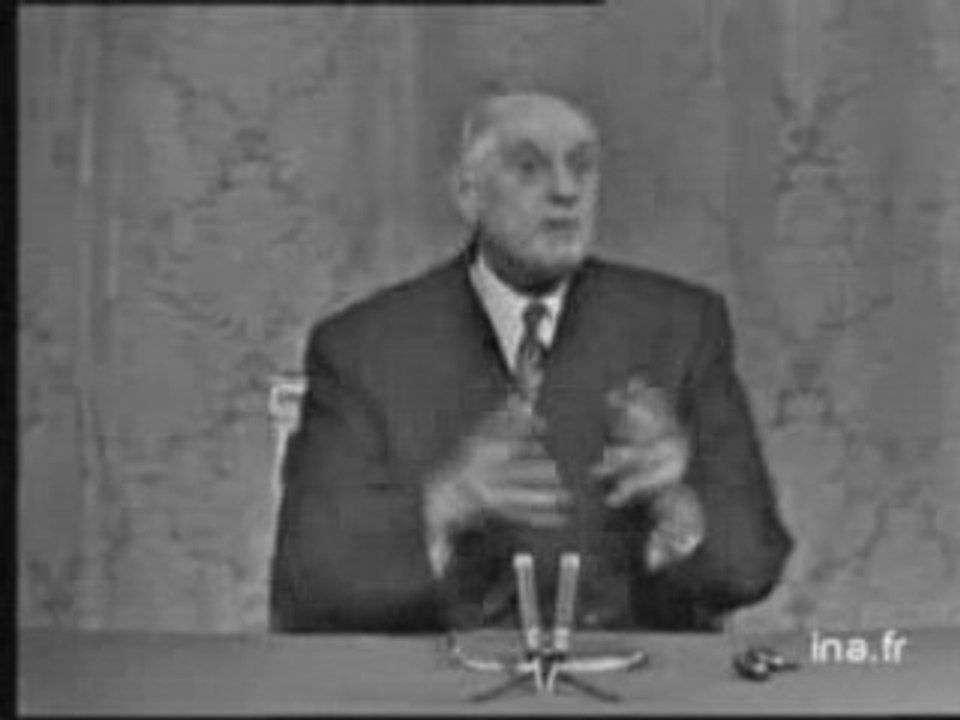 De Gaulle s'éxprime sur Israel