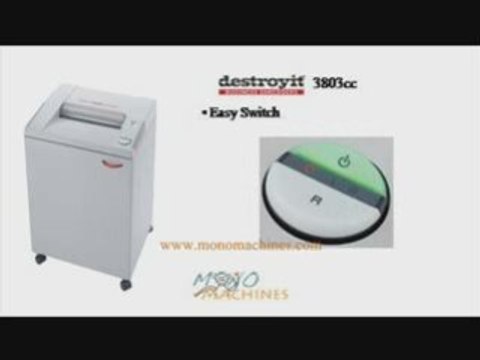 MBM Destroyit 3803 cc Confetti-Cut Paper Shredder Tour