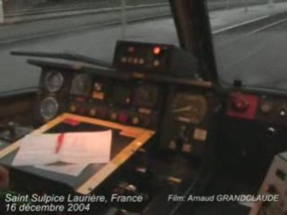 En cabine de la dernière RTG à St Sulpice Laurière 16/12/04