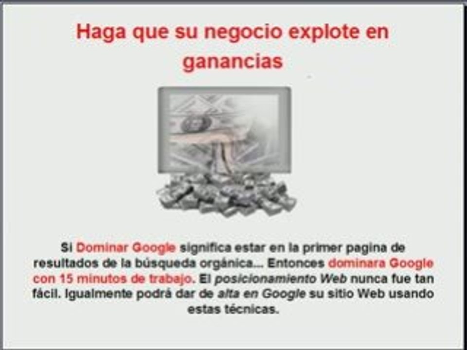 Dominar Google en 15  Minutos - Gane Dinero con esta Tecnica