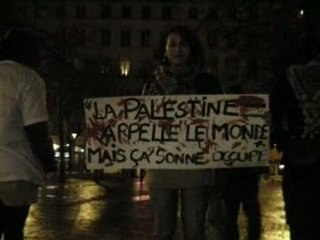 Rassemblement contre la barbarie sioniste Paris 12/01/09 p3