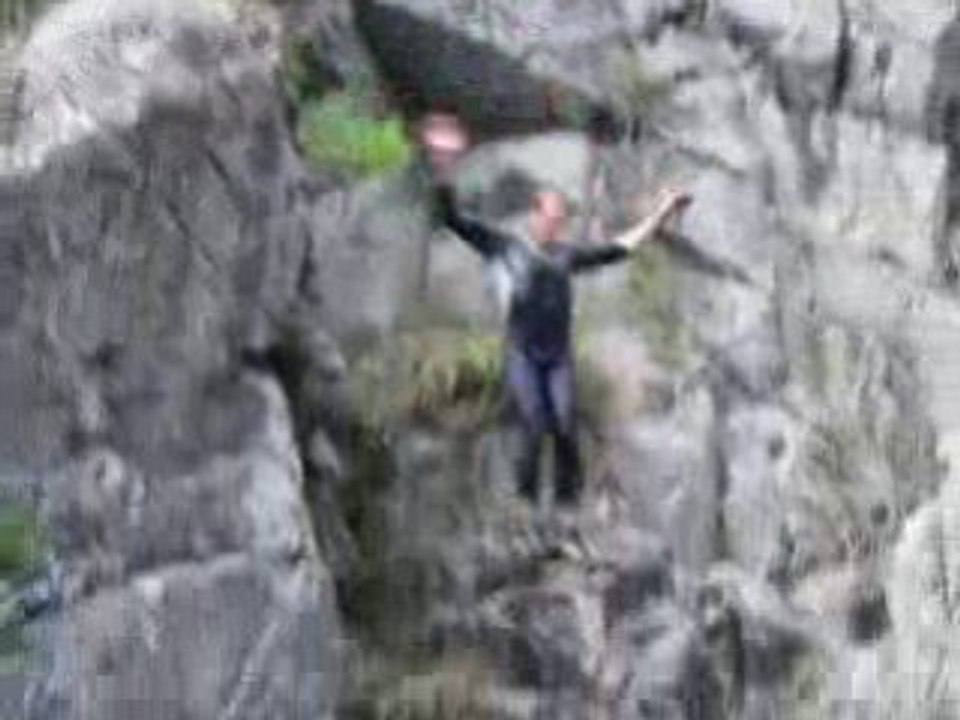 Canyoning en Ardèche - Saut