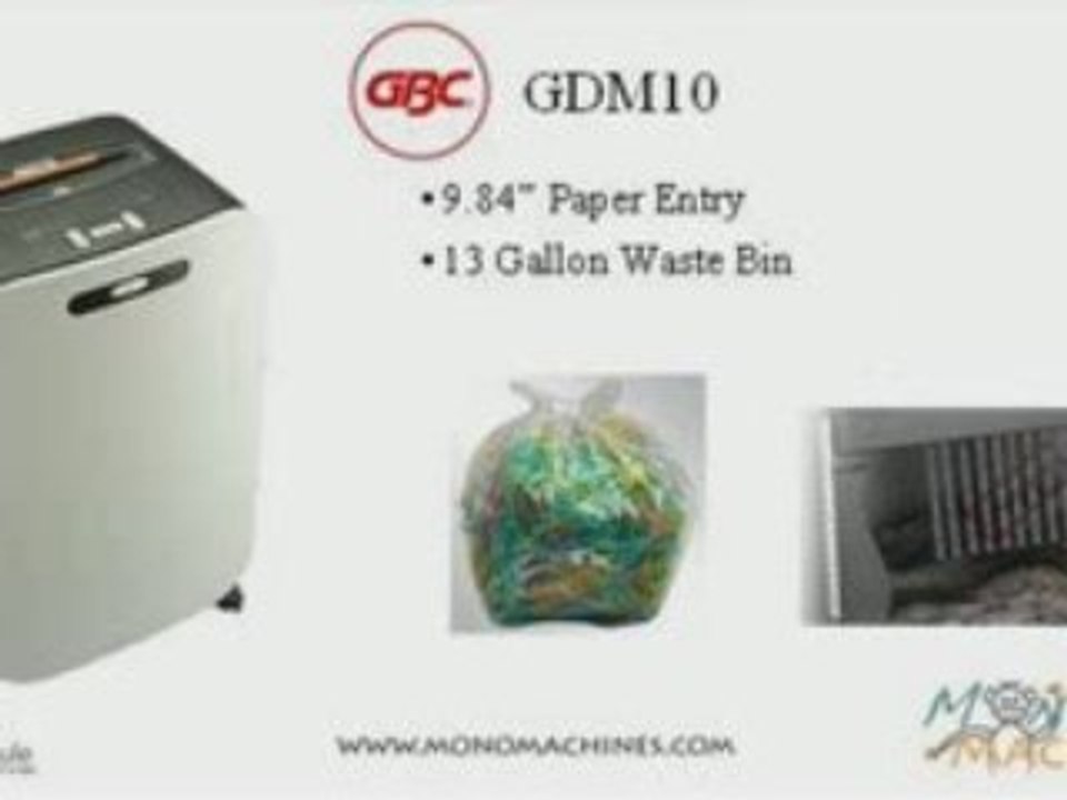 GBC ShredMaster GDM10 Micro-Cut Jam Free Shredder - Tour